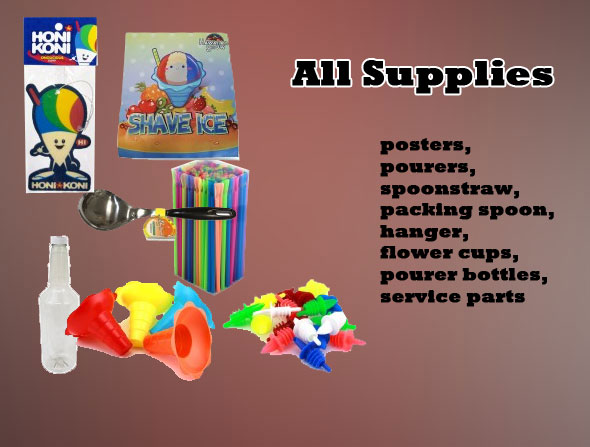 Shave Ice supplies